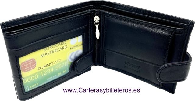 WALLET TYPE AMERICAN OF MAN OF NAPA LEATHER 