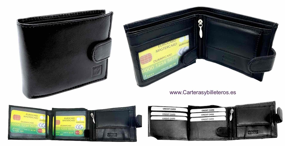 WALLET TYPE AMERICAN OF MAN OF NAPA LEATHER 