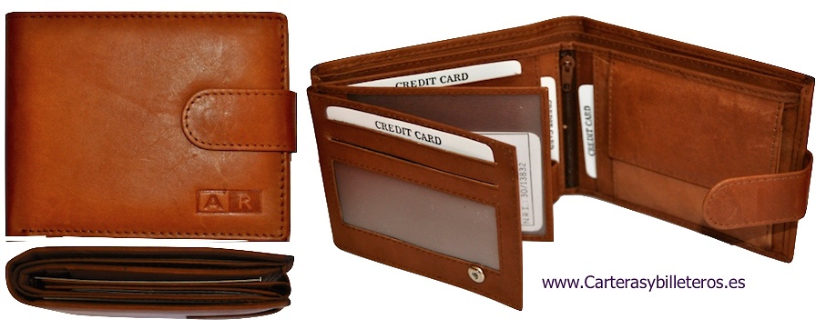 WALLET TYPE AMERICAN OF MAN OF SKIN 