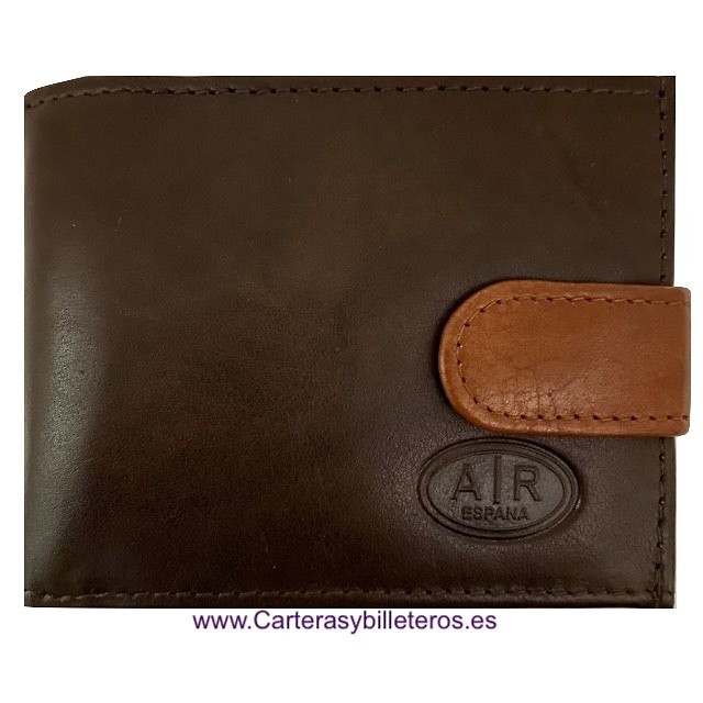 WALLET WITH HIDDEN BILLFOD MADE IN LEATHER WITH PURSE 