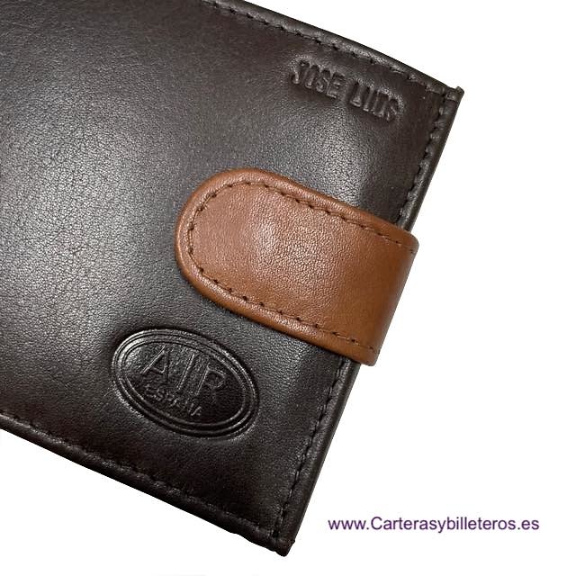 WALLET WITH HIDDEN BILLFOD MADE IN LEATHER WITH PURSE 