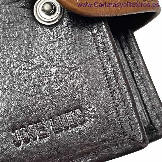 WALLET WITH HIDDEN BILLFOD MADE IN LEATHER WITH PURSE 