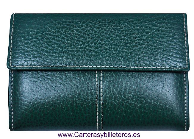 WALLET WOMEN'S WITH A LEATHER BOW WITH TIE MADE IN SPAIN 