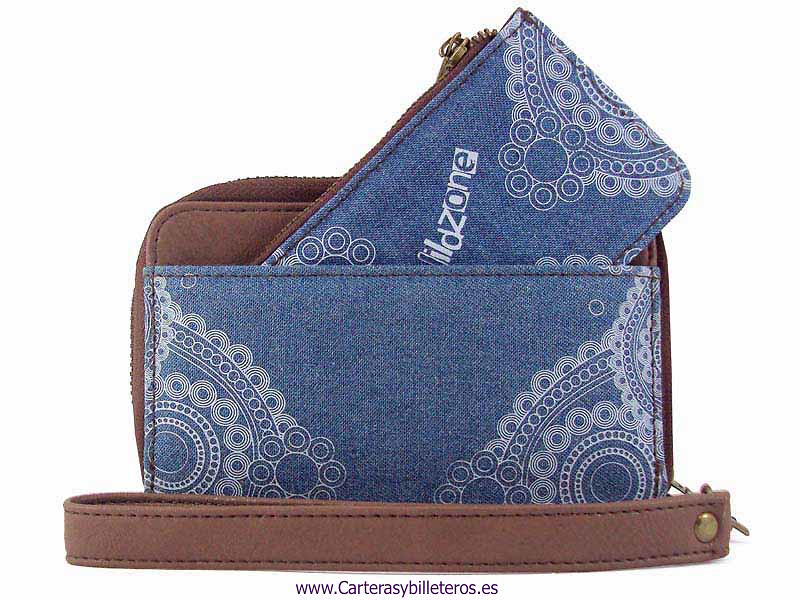 WOMEN'S HANDBAG WITH CARDBOARD AND PURSE WALLET-SET 2 UNITS- 