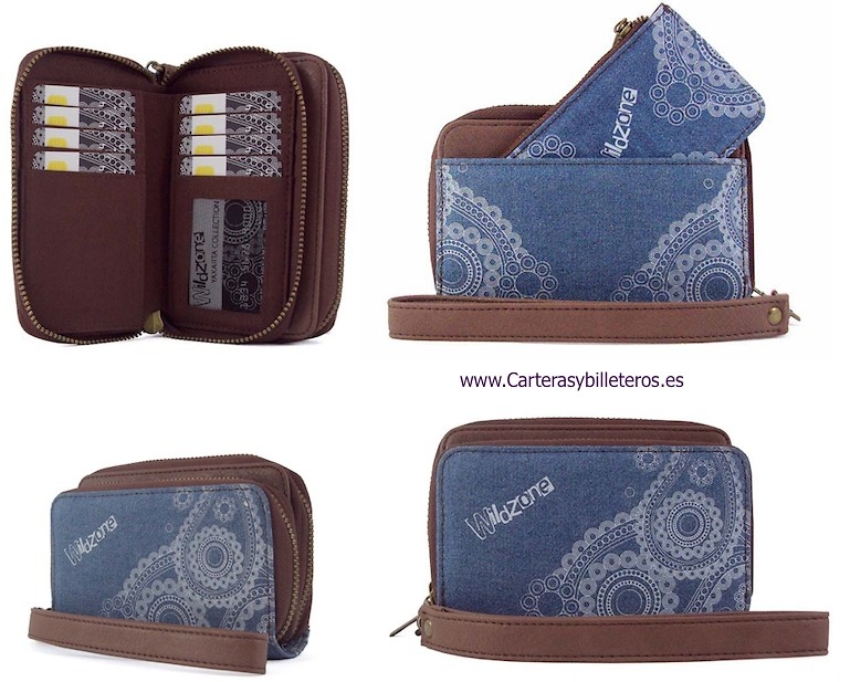 WOMEN'S HANDBAG WITH CARDBOARD AND PURSE WALLET-SET 2 UNITS- 