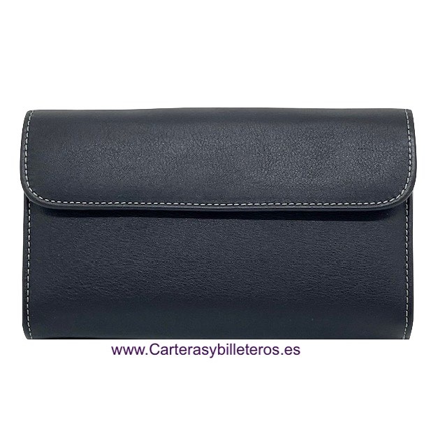 WOMEN'S LEATHER WALLET LUXURY COCO BRAND TIITO BLUNI 