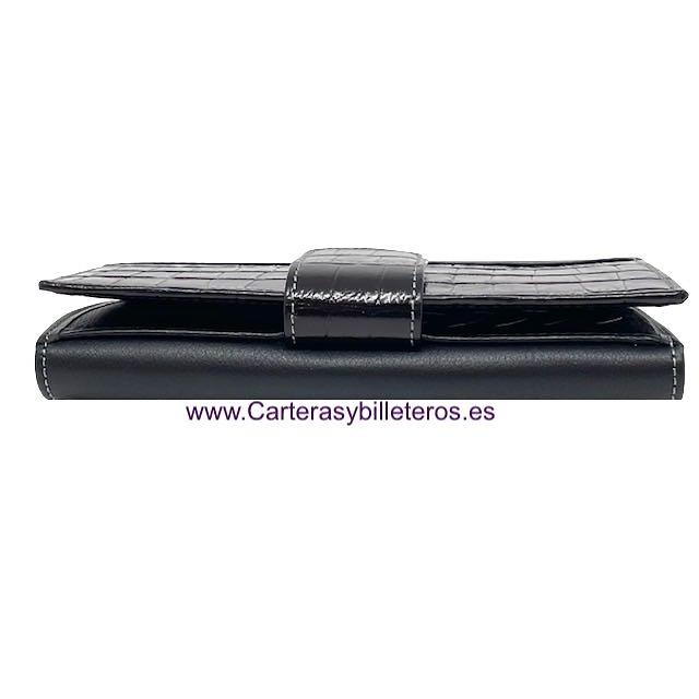 WOMEN'S LEATHER WALLET LUXURY COCO BRAND TIITO BLUNI 