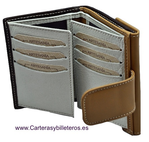 WOMEN'S LEATHER WALLET OF AVESTRUZ 