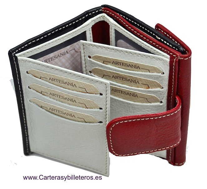 WOMEN'S LEATHER WALLET OF AVESTRUZ 