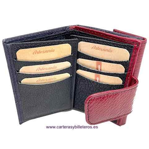 WOMEN'S LEATHER WALLET OF AVESTRUZ 