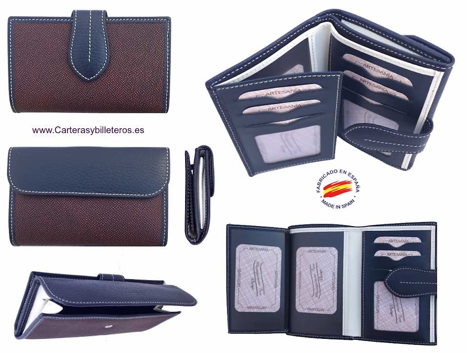 WOMEN'S LEATHER WALLET UBRIQUE WITH MEDIUM CLOSURE 