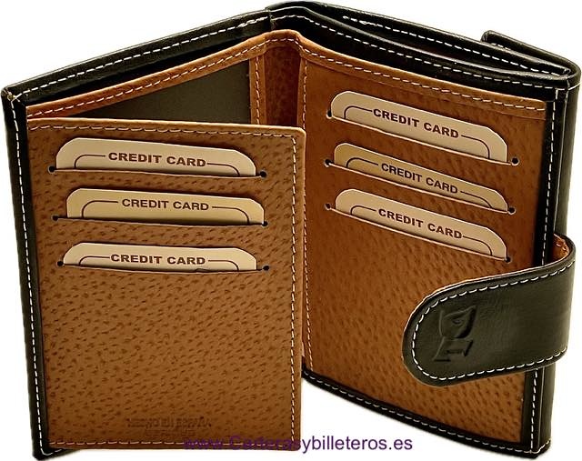 WOMEN'S MEDIUM WALLET IN BLACK LEATHER AND LEATHER AT THE BEST PRICE 