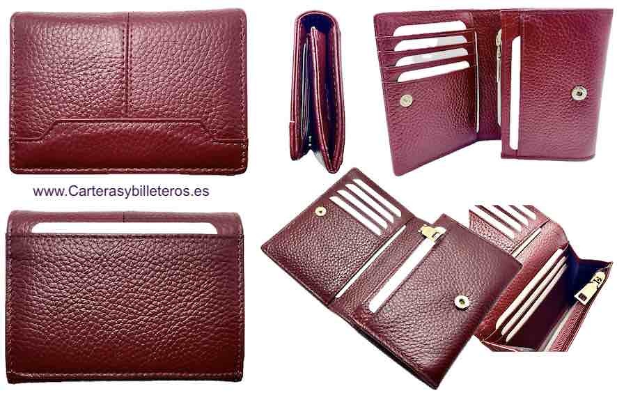 WOMEN'S SMALL LEATHER WALLET THAT FITS IN YOUR POCKETS. 