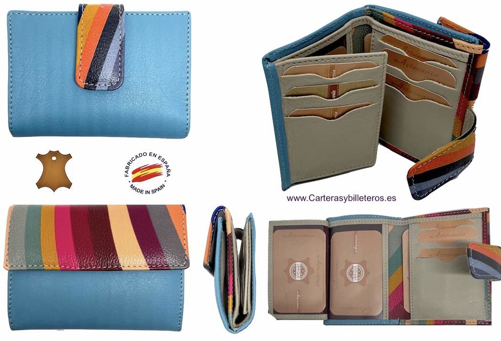 WOMEN'S SMALL LEATHER WALLET WITH EXCLUSIVE DESIGN 