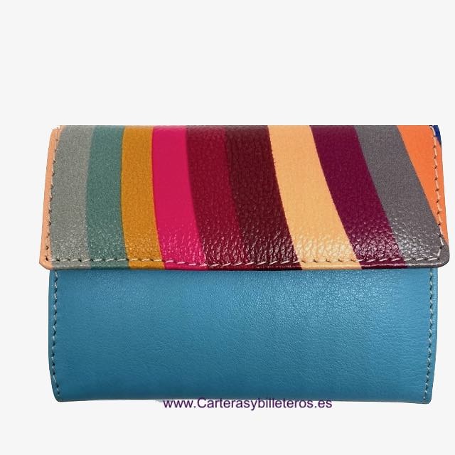 WOMEN'S SMALL LEATHER WALLET WITH EXCLUSIVE DESIGN 