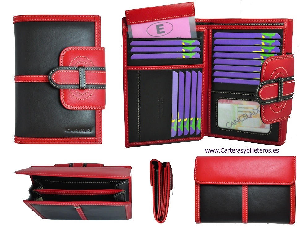 WOMEN'S WALLET LEATHER VERY HIGH QUALITY FULL 