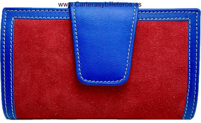 WOMEN'S WALLET LEATHER WALLET UBRIQUE WITH COIN PURSE FLAP ZIP MEDIUM SIZE 