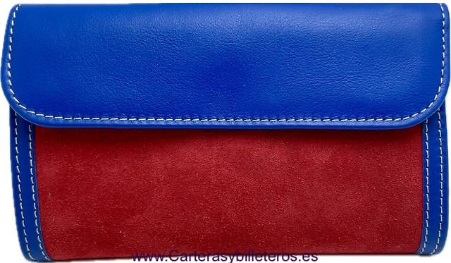 WOMEN'S WALLET LEATHER WALLET UBRIQUE WITH COIN PURSE FLAP ZIP MEDIUM SIZE 