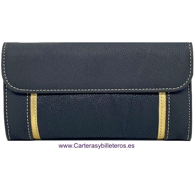 WOMEN'S WALLET MEDIUM LEATHER WITH ZIPPER PURSE 