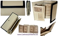 .LARGE WOMEN'S WALLET WITH LARGE WALLET PURSE AND LARGE CARD HOLDER ALL IN LEATHER