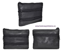 ECONOMICAL LEATHER PURSE WITH 4 POCKETS