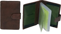 HOLDER OF LEATHER FOR 32 CARDS