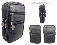  LEATHER COVER BAG TO CARRY WAIST WITH FOUR POCKETS