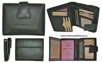 LEATHER WALLET PURSE WOMEN WITH SMALL