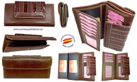 LONG WOMEN'S WALLET OF COCO AND COW LEATHER MADE IN UBRIQUE GRANDE