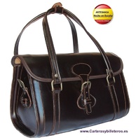 LUXURY LEATHER BAG HANDMADE MADE IN SPAIN