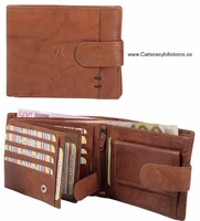 LUXURY LEATHER MEN'S WALLET WITH WIDE CARDBOARD