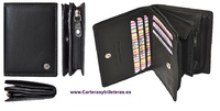 LUXURY LEATHER WALLET WITH PURSE