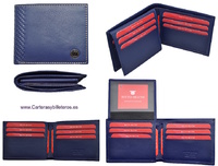 MAN WALLET BRAND BLUNI TITTO MAKE IN LUXURY LEATHER MADE IN SPAIN