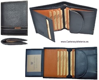 MAN WALLET BRAND BLUNI TITTO MAKE IN LUXURY LEATHER WITH PURSE