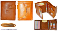 MEDIUM WALLET PURSE LEATHER EXTERIOR.