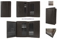 MEN'S CARD HOLDER  IN NAPALUX LEATHER FOR 10 CARDS