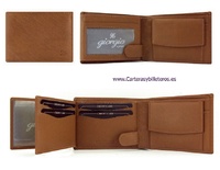 MEN'S LEATHER WALLET WITH MEDIUM PURSE