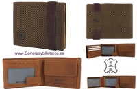MEN'S WALLET WALLET WITH ELASTIC CLOSURE AND ANTI-SLIP MULTI PERFORATED LEATHER