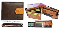 PORTFOLIO FOR MAN OF LEATHER  WITH WALLET AND CLOSING STRAP