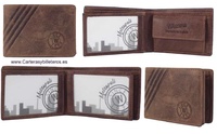 SMALL MEN'S WALLET IN OILED LEATHER METROPOLI