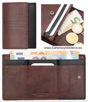 SMALL WALLET WITH FOLDED WALLET AND COIN PURSE 