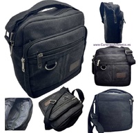 STRONG CANVAS MEN'S BAG LARGE SIZE WITH 5 POCKETS IN THREE COLOURS