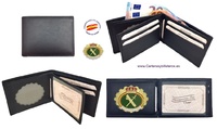 UBRIQUE LEATHER CIVIL GUARD WALLET HOLDER WITH WALLET