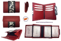 VERY COMPLETE SMALL WOMEN'S WALLET IN UBRIQUE SKIN