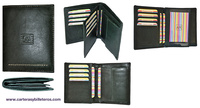 WALLET DOUBLE COMPARTMENT CARD FOLDER  LEATHER WALLET MENS LUXURY