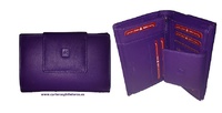 WALLET IN LEATHER FLOWER FOR WOMEN, MEDIUM