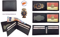 WALLET NATIONAL POLICE HOLDER IN LETAHER MADE IN SPAIN