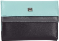 WALLET OF LEATHER OF NAPPA COMBINED FOR WOMEN