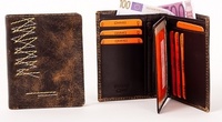 WALLET OF SKINLEATHER AND NAPA FOR  MAN WITH EFFECT WEAR IN LEATHER