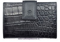 WALLET WOMAN IN QUALITY LEATHER  MADE IN SPAIN